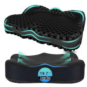 Ergonomic Black Seat Cushion